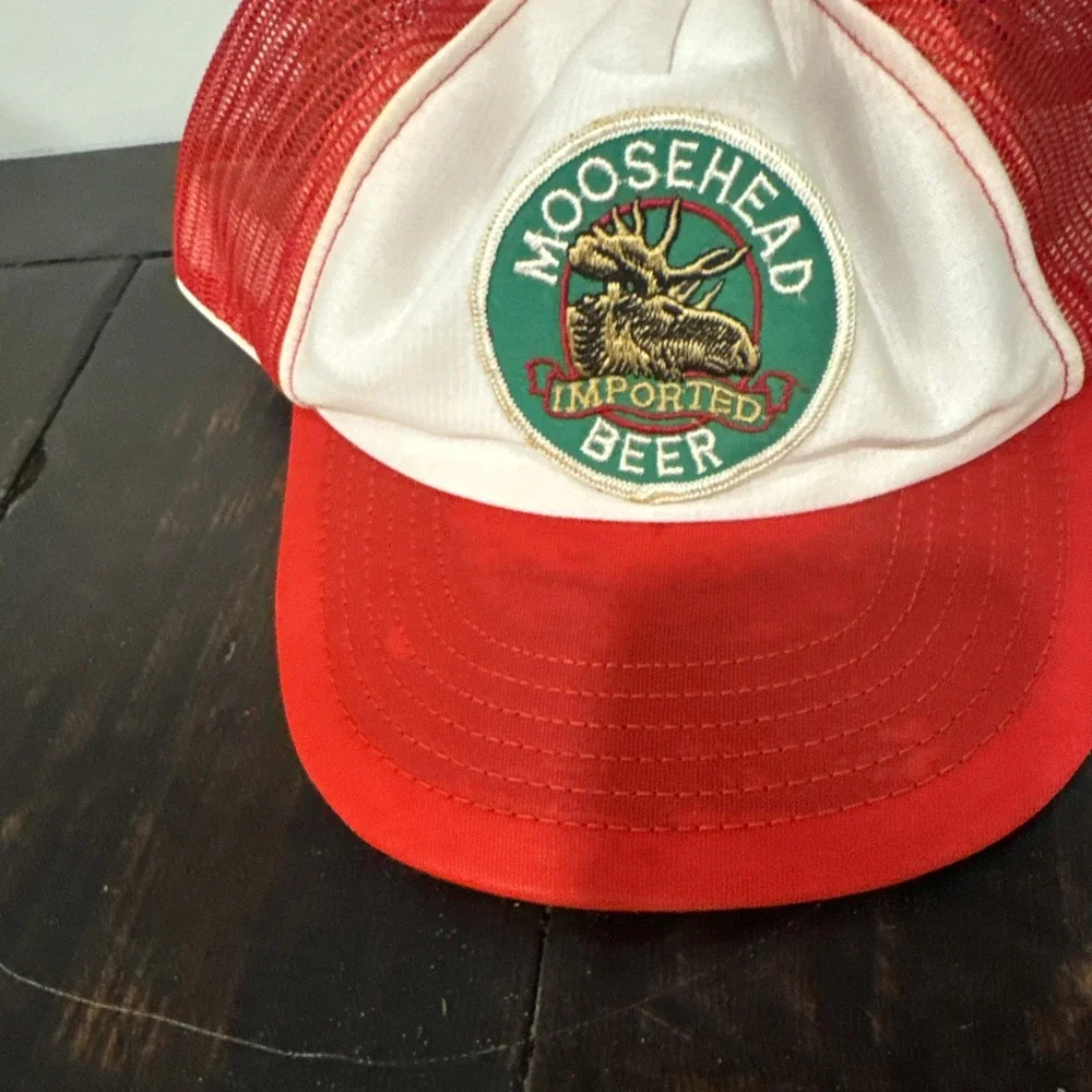 Vintage Moosehead Beer Snapback‎ Trucker Hat preowned